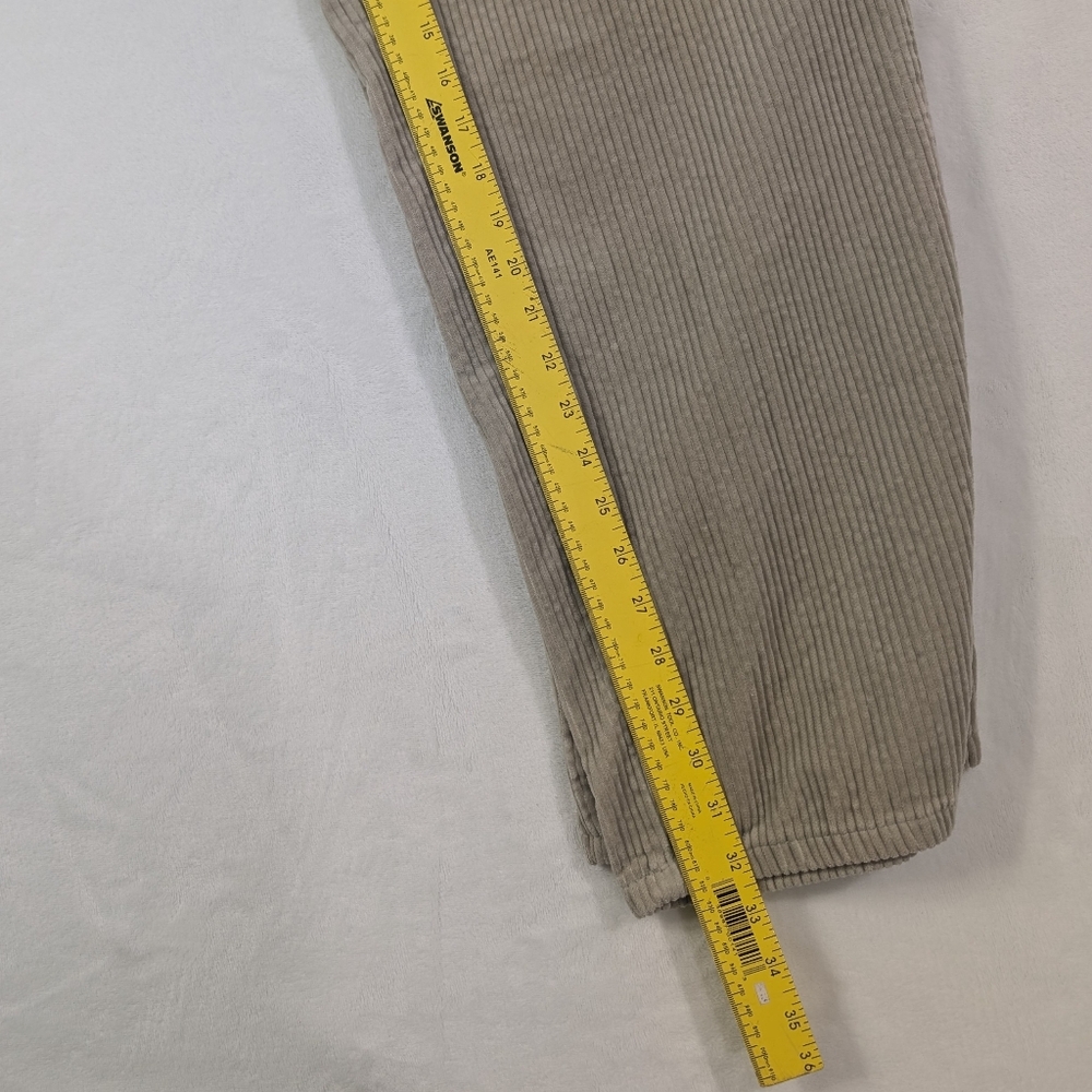 VTG Eddie Bauer Tan Corduroy Pants |‎ Y2K Khaki Workwear Skater Gorpcore 42x32 - Picture 9 of 10